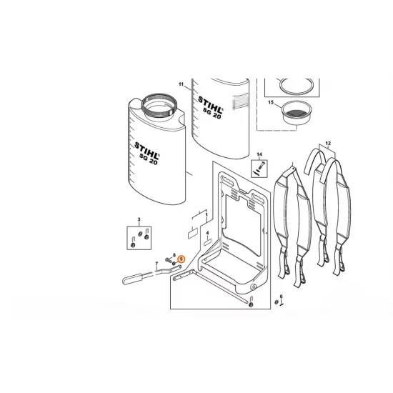 STIHL  Pierścień sprężysty 6 9321 630 0140